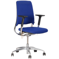 Bureaustoel Drabert Salida, Donkerblauw, 4D Armleggers