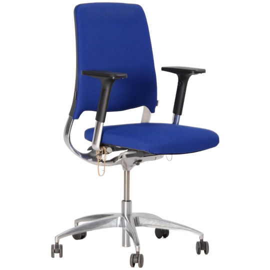 Bureaustoel Drabert Salida, Donkerblauw, 4d Armleggers 1