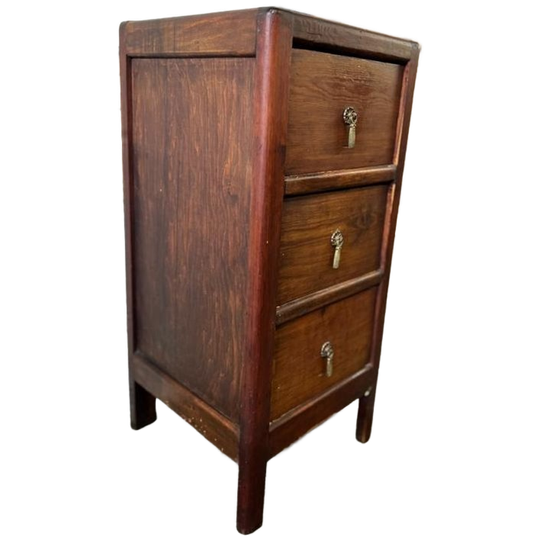 Vintage Houten Ladekast / Nachtkastje 1