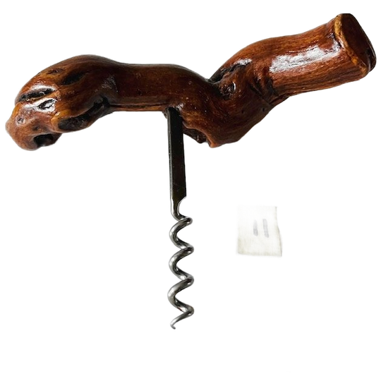 Vintage Franse Kurkentrekker 11 Wortelhout Wijnrank 1950’s 1