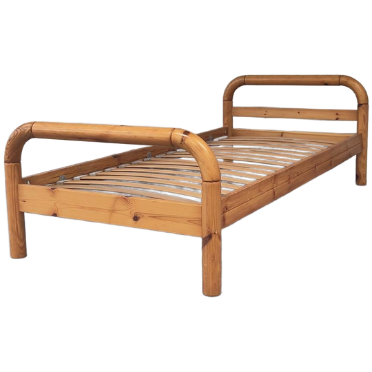 Vintage Grenen Houten Bed Rainer Damiller Stijl Pine Daybed 1