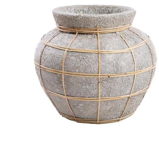 Bazar Bizar | De Belly Vaas - Beton Grijs Naturel - M 1