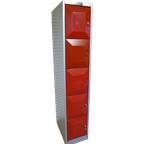 Mooie Rode Industriele Retro Locker thumbnail 1