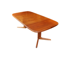 Uitschuifbare Teakhouten Eettafel Uit Het Midden Van De Eeuw Van Skovby