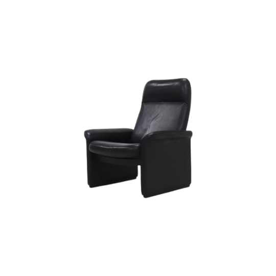 Black Leather Ds50 Armchair By De Sede Switzerland 1980S 1