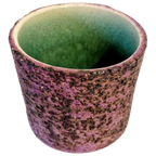 Vintage Berkenbast Pot Paarse Bloempot Vintage Pot thumbnail 1