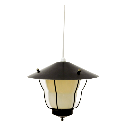 Zwarte Metalen Vintage Hanglamp