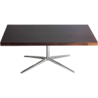Zeldzame Vintage Mid-century Executive Bureau Van Florence Knoll In Palissander Hout thumbnail 1