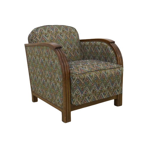 Vintage Fauteuil Art Deco Frankrijk