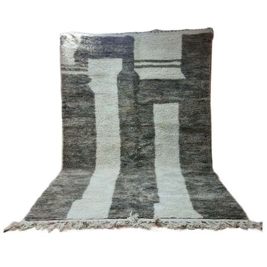 Authentiek Marokkaans Berber Beni Ourain Tapijt 300X200 Cm - 100% Wol, Handgemaakt 1