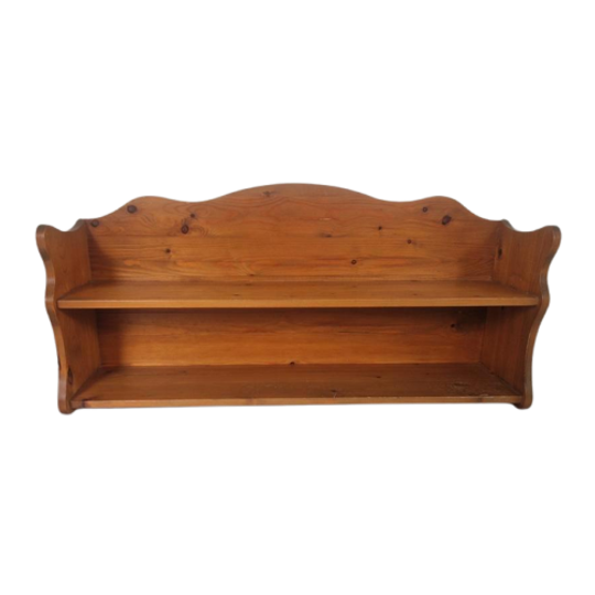 Vintage Grenen Wandrek Boekenplank 1