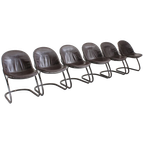 Vintage Eetkamer Stoelen Gastone Rinaldi Voor Thema Italy, Jaren 70, Set Van 6 thumbnail 1