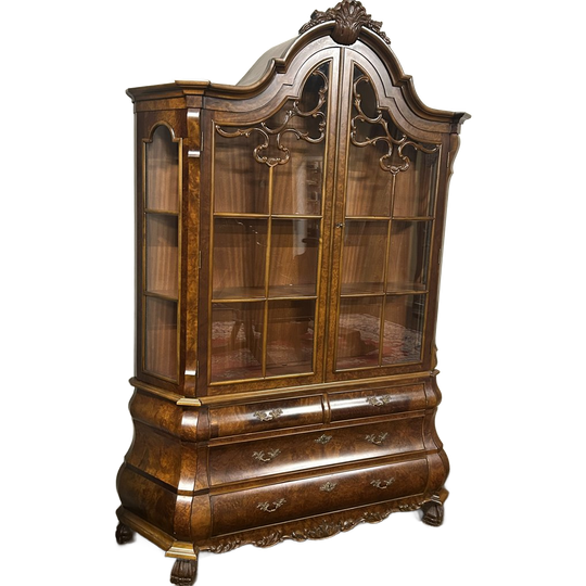Prachtig Vintage Barok Kabinet In Wortelnootfineer 1