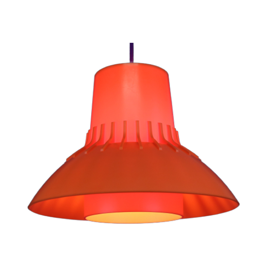 Oranje Space Age Plafondlampen Van Sven Middelboe Voor Nordisk Solar Compagny *** 1970's *** Dene 1