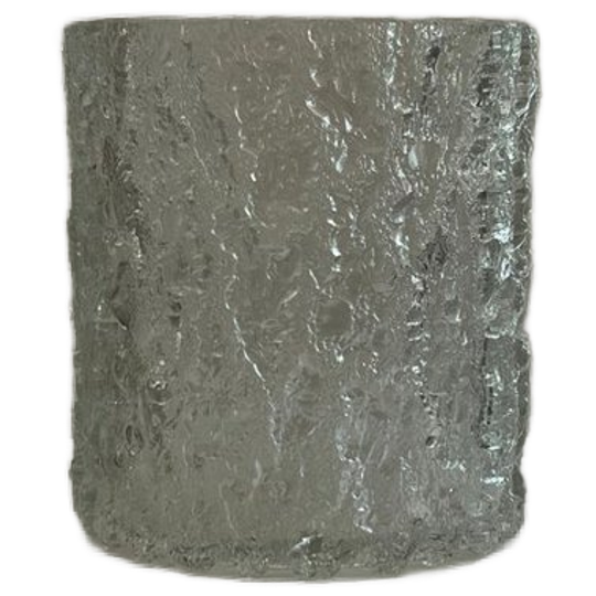 Vintage Glass Vase – Brutalist Style 1
