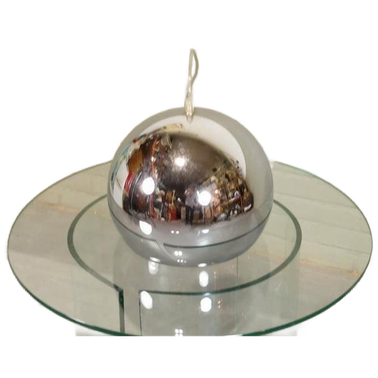 Vintage Hala Zeist Chroom Bol Lamp Hanglamp 1