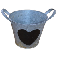 Zinken Pot Met Hartje En Handvaten