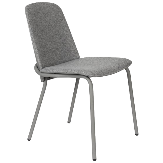 (set Van 2) Zuiver Clip Stoel Grijs 1