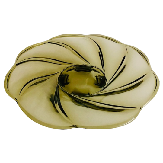 Art Deco Schaal Primus Gerookt Glas Walther & Söhne 1930’s 1