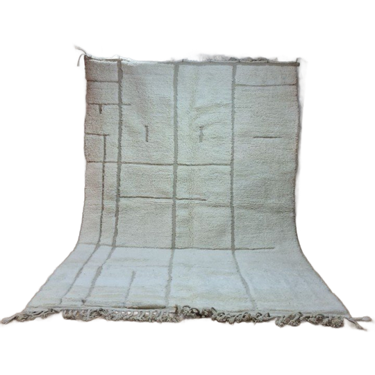 Authentiek Marokkaans Berber Beni Ourain Tapijt 300X200 Cm - 100% Wol, Handgemaakt 1