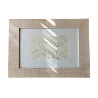 Framed Rare Henry Matisse Lithograph ' Figure Draped In A Bathrobe, 1929'