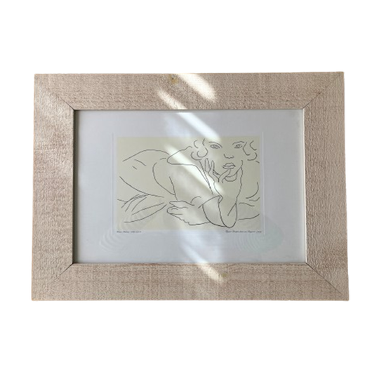 Framed Rare Henry Matisse Lithograph ' Figure Draped In A Bathrobe, 1929' 1