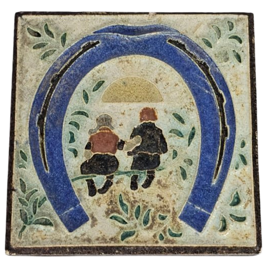 De Porceleyne Fles - Cloisonne Tegel - Delft - 1e Kwart 20e Eeuw 1