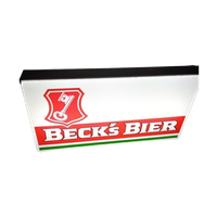 Werkende Beck'S Bier Lichtreclame Ook Op Te Hangen