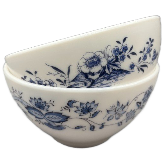 Set Arcopal Schaaltjes Blauw Bloemmotief 2 Stuks 1