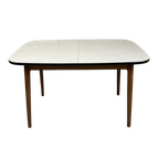 J`60 Uitschuif Tafel Formica Hout Eettafel thumbnail 1