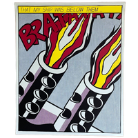 Roy Lichtenstein (1923–1997), As I Opened Fire (triptych)