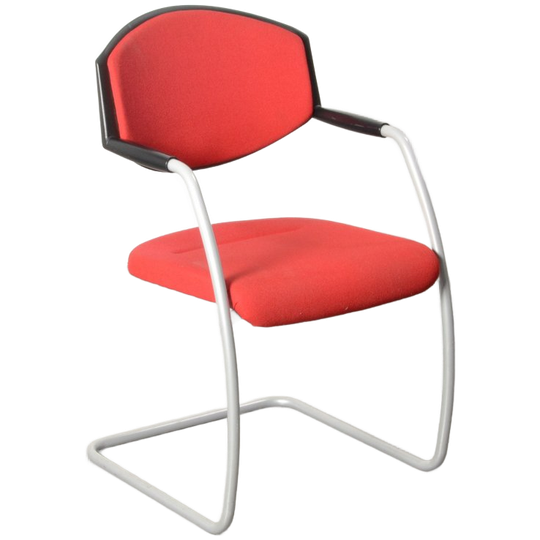 Giroflex Vergaderstoel, Rood, Sledeframe 1