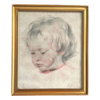 Print Van Nicolaas Rubens In Vintage Lijst. thumbnail 1