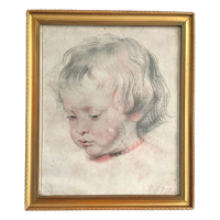 Print Van Nicolaas Rubens In Vintage Lijst.
