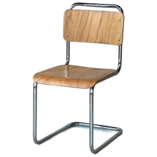 Gispen 101 Eetkamerstoel Vintage Sledestoel Buisframestoel 1