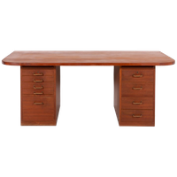 1960’s Danish Mid-century Modern Teak Desk From Frode Holm