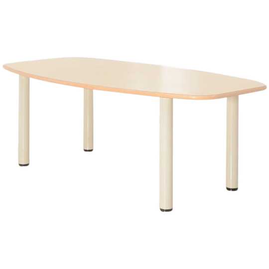 Solidesk Kantinetafel, Ahorn Blad, 200 X 100 Cm, Ton Blad, Vaste Hoogte 1