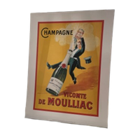 Vicomte De Moulliac - Classic French Poster, 2024, Printed In The Uk