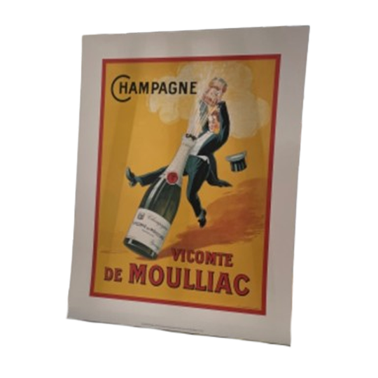 Vicomte De Moulliac - Classic French Poster, 2024, Printed In The Uk 1