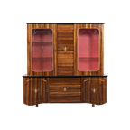 1960’s Spectacular Ebony Macassar Vitrine Cabinet / Buffetkast / Servieskast, Italy thumbnail 1