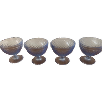 Vintage Set Van 4 Blauwe Glazen Coupes Van IKEA Made In Italië