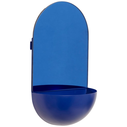 Boogvormige Wandspiegel Blauw 1