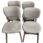Vintage Jaren 50-60 Eetkamerstoelen thumbnail 1