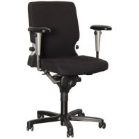 Comforto 77 Bureaustoel,Zwart,4D Armleggers,