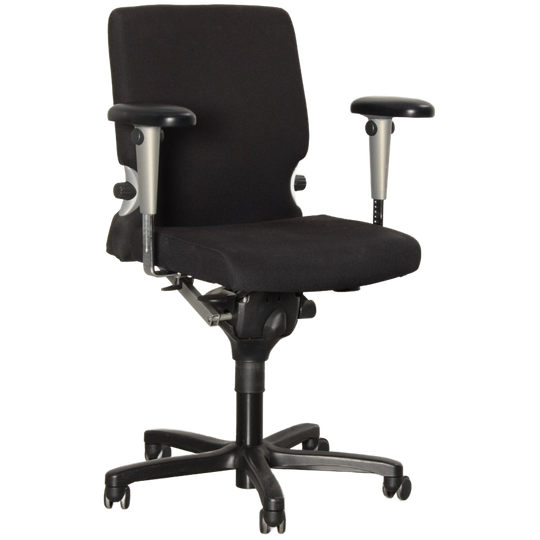 Comforto 77 Bureaustoel,zwart,4d Armleggers, 1
