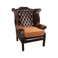 Waanzinnig Gekleurde Chesterfield Oorfauteuil, Wingchair