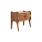 Sculptural Italian Mid-century Nightstand/cabinet, 1950’s thumbnail 1