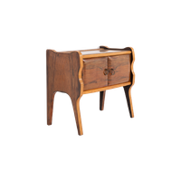 Sculptural Italian Mid-century Nightstand/cabinet, 1950’s