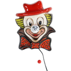 Unieke Keramieken Vintage Clowns Wandlamp thumbnail 1