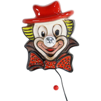 Unieke Keramieken Vintage Clowns Wandlamp